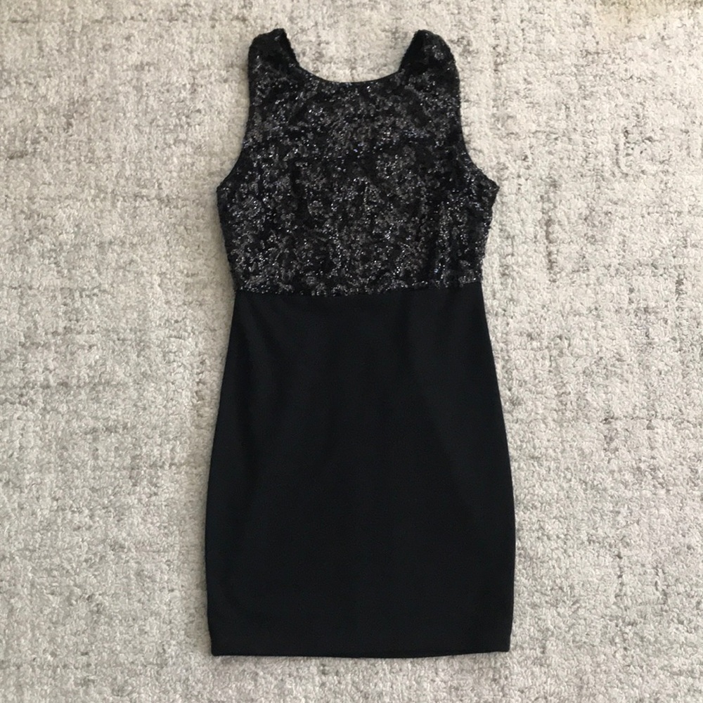 Black Sequin Dress